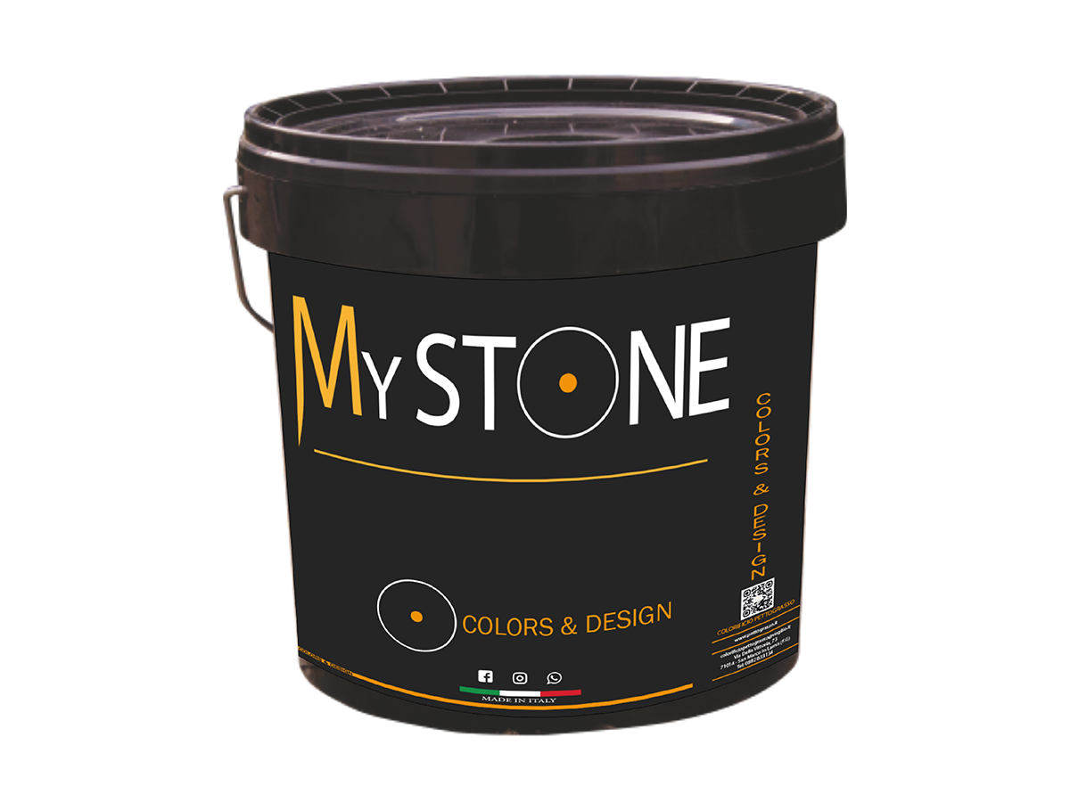 MyStone - Rivestimento decorativo a base di grassello di calce stagionato, applicato per ottenere superfici decorate effetto marmo, cemento, pietra spaccata, pietra zen, effetto bamboo.