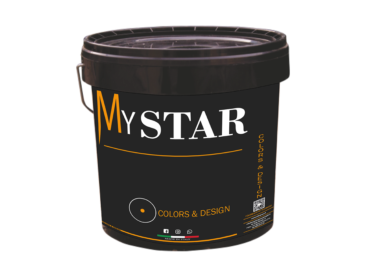 MyStar - Finitura opaca per interni all’acqua, formulata per realizzare ampie superfici colorate.