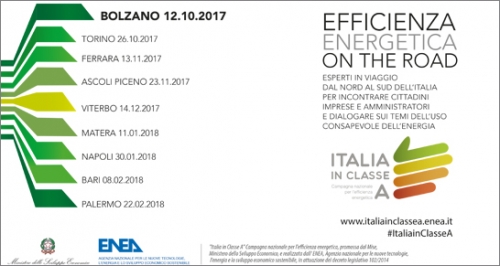 Energia: ENEA lancia il roadshow dell&#039;efficienza, 50 eventi in 10 città per cittadini, imprese e PA