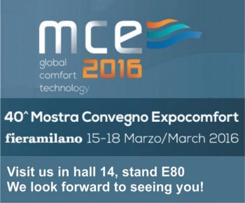 Salone Nazionale PROGETTO COMFORT partecipa a MCE 2016