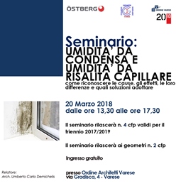 Seminario umidità da condensa e da risalita capillare