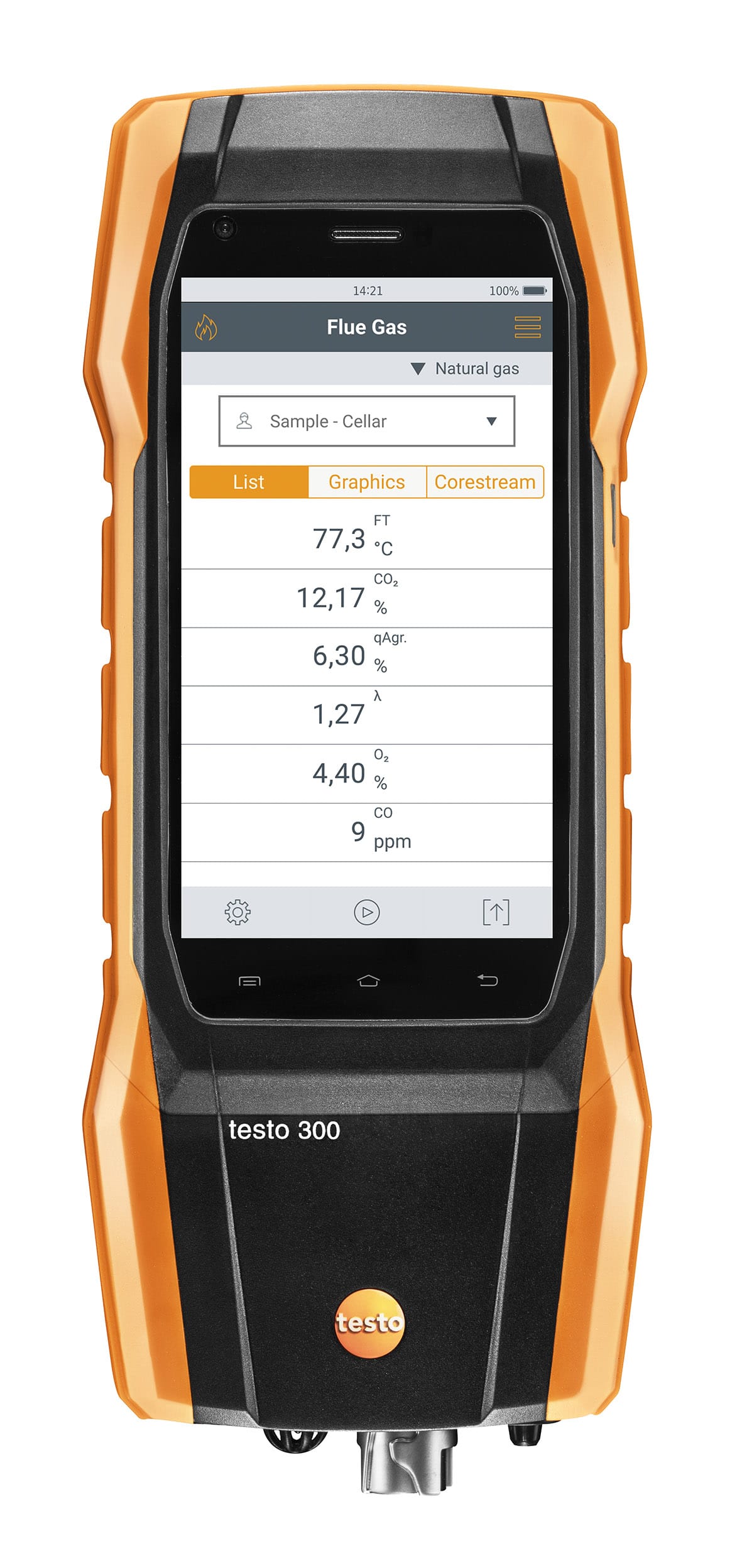 Testo 300 analisi combustione