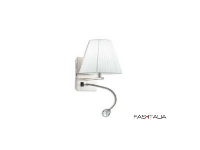 luce-con-paralume-tondo-bianco-e-led-da-lettura