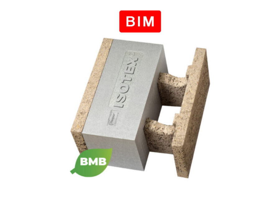 Blocchi cassero in legno cemento Isotex - HDIII 44/20 con Neopor BMBcert di BASF