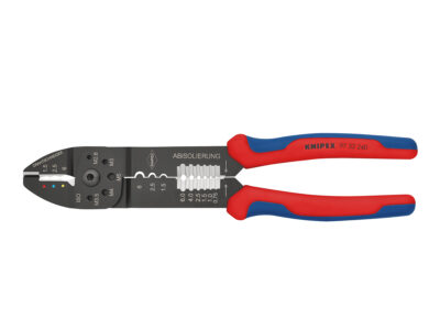 97 32 240 – KNIPEX Pinza per capicorda rivestiti in materiale bicomponente verniciata nera 240 mm