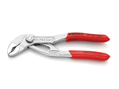 87 03 125 – KNIPEX Cobra Pinza regolabile di nuova generazione per tubi e dadi, 125 mm