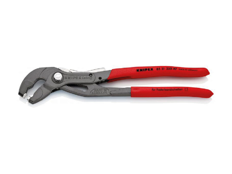 Pinza per fascette elastiche con fermo blocco Knipex