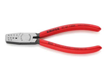 97 61 145 A SB – KNIPEX  Pinza per serrare terminali a bussola rivestiti in resina sintetica 145 mm