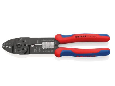 97 21 215 C – KNIPEX Pinza per capicorda rivestiti in materiale bicomponente verniciata nera 230 mm