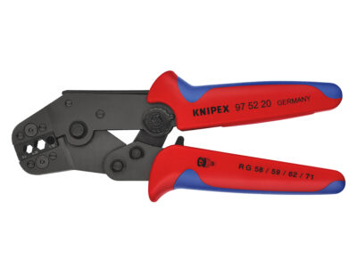 97 52 20 – KNIPEX Pinza per capicorda versione corta rivestiti in materiale bicomponente brunita 195 mm