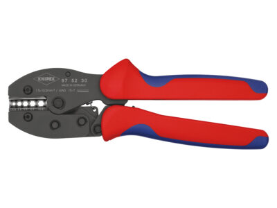 97 52 30 – KNIPEX PreciForce® Pinza per capicorda rivestiti in materiale bicomponente brunita 220 mm