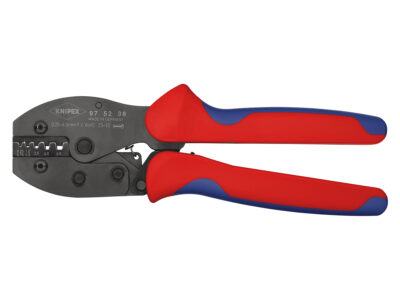 97 52 38 – KNIPEX PreciForce® Pinza per capicorda rivestiti in materiale bicomponente brunita 220 mm