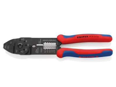 97 21 215 B – KNIPEX Pinza per capicorda rivestiti in materiale bicomponente verniciata nera 230 mm